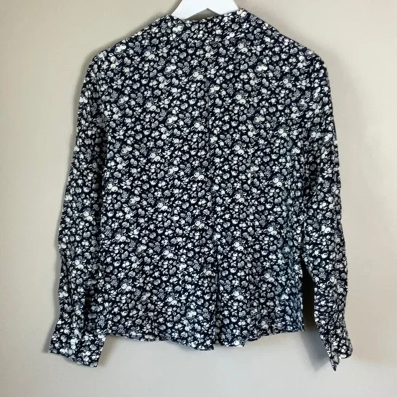 & Other Stories Silk Blend Blouse Floral Print - Picture 3 of 6